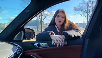 Stefany Kyler'S Amazing Car Blowjob And Anal Close-Up