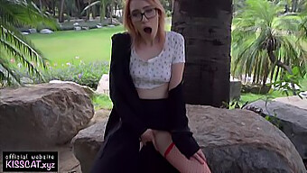 Russian Teen Flashing And Swallowing Cum Outdoors