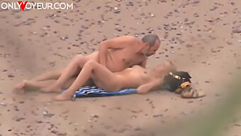 Vac Ov Threesome On The Beach: Milf And Teens Get Wild