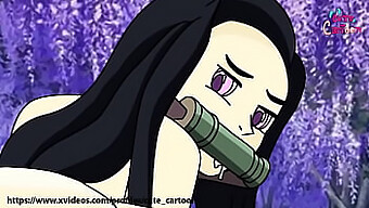 Nezuko A Tanjiro Se V Kimetsu No Yaiba Zabývají Erotickým Setkáním.