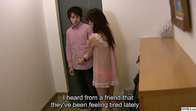 A Shy Japanese Mom Opens The Door Nearly Undressed, Resulting In Sexual Activity