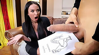 L'Istruttore Francese Dalle Curve Sensuali Si Impegna In Un Rapporto Sessuale Con Un Enorme Pene Bianco - Anissa Kate